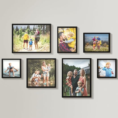 Mixtiles Official - Custom Photo Tiles - Personalized Printed Photos - Magnetic Wall Frames - Adhesive Sticker, No Nails - Various Sizes and Frames - wild-visual-7-Tile - Black Frame