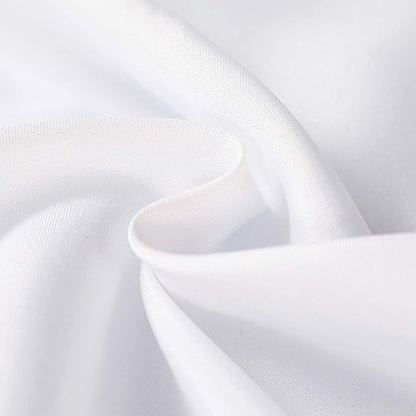 132 inch Round Tablecloth Washable Polyester Table Cloth Decorative Table Cover for Wedding Party Dining Banquet（132 inch,White）