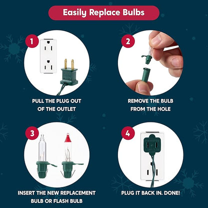 Joiedomi Clear Christmas String Lights Indoor,400(4x100) Mini Warm White Fairy Light,85.6 FT Lighting Decor for Patio Dorm Classroom Bedroom Holiday Wedding Party Garland Birthday Festival,Green Wire