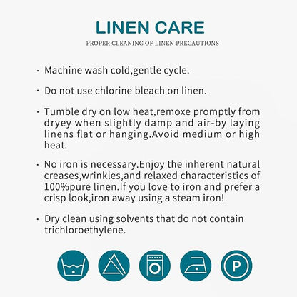 Talasily Linen Tablecloth 100% Pure Linen Table Cloth 60x108 Inches Rectangle Tablecloths Washable Cloths for Kitchen, Dining, Buffet Parties, Holidays, Picnic,Weddings and Restaurants-Forest Green