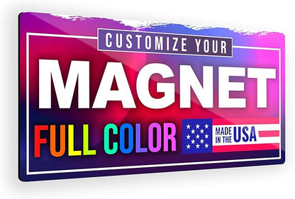 12"x24" Custom Magnet Signs in Full Color for Business and Advertising, 30 mil Customized Vinyl Car Magnets, Personalized Magnetic Sheets for Company Storefront & Vehicles, 1-Pack (Rounded Corners)