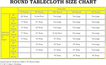 Efavormart Round Tablecloth, 132 Inch Stain & Wrinkle Resistant Washable Table Cloth, Decorative Polyester Fabric Table Cover for Banquet, Wedding, Dining- Pink