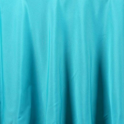 Efavormart Round Tablecloth, 108 Inch Stain & Wrinkle Resistant Washable Table Cloth, Decorative Polyester Fabric Table Cover for Banquet, Wedding, Dining- Turquoise