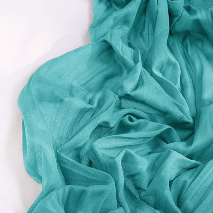 Teal Green Cheesecloth Table Runner 4 Pack Fall Table Runners Boho Gauze 120 Inches Turquoise Cheese Cloth Fall Table Decorations for Thanksgiving Wedding Bridal Baby Shower Tea Party Decor