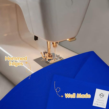 BRILLMAX 10 Pack Royal Blue Tablecloths for 6 Foot Rectangle Tables 60 x 102 Inch - 6ft Rectangular Bulk Linen Polyester Fabric Washable Cloth Cover for Wedding Reception Banquet Birthday Party