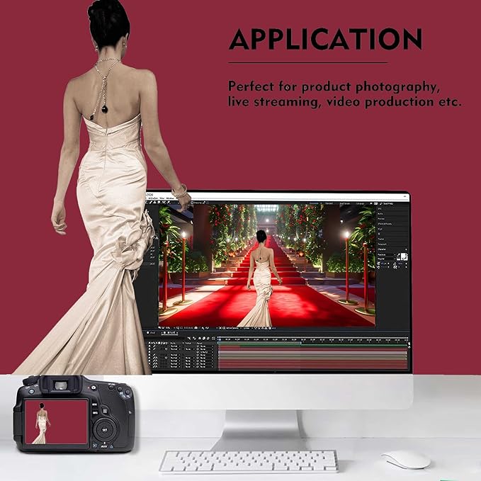 Wine Red Photography Backdrop for Photoshoot, Photo Backdrop Curtain, Perfect Wine Red Backdrops for Party Portrait Photoshoots Video Studio 10FTx10FT