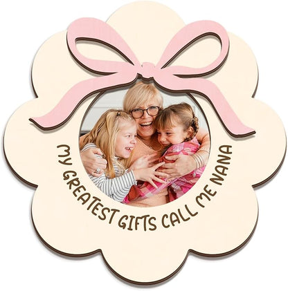 Magnetic Picture Frames - MY GREATEST GIFTS CALL ME NANA - Christmas Gift Birthday Gift for Grandma - Unique Magnet Photo Frame For Women - Magnetic Frames for Refrigerator, Locker & More