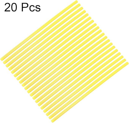 uxcell 20pcs Hot Glue Sticks for Glue Gun 7mm/0.28-inch x 10-inch Mini Hot Melt Adhesive Glue Stick Yellow