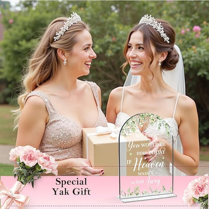 Wedding Memorial Sign We Know You Would Be Here Today If Heaven Clear Acrylic Table Sign for Marriage Parties Anniversaries Reception Cafe Hotel Party Bar Business Event
