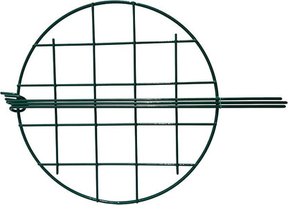 12 x 16 inch Poeny Cage Grow Through Grid Plant Brace Flower Support Rings, Pack of 5 Round Metal Plant Stakes Rings, Strong Large Garden Supports for Flowers, Peonies, Rose, Lily