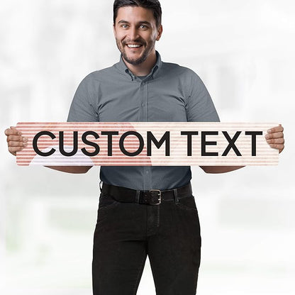 Custom Sign, Custom Street Sign, 11 Font Colors, 13 Font Styles, 4 Hole Options, 22 Sizes, 6x36 Inches, Rust Free DiBound, Fade Resistant, Made in USA by My Sign Center (Mid-Century Modern 1)