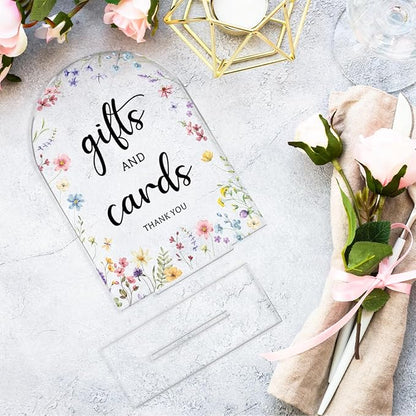 4 Pcs Wedding Decor, Ceremony Sign, Wedding Sign for Reception & Event Party,Bridal Shower Decorations, Wedding Table Decor Accessories for Anniversary And Event 5x7 Inch