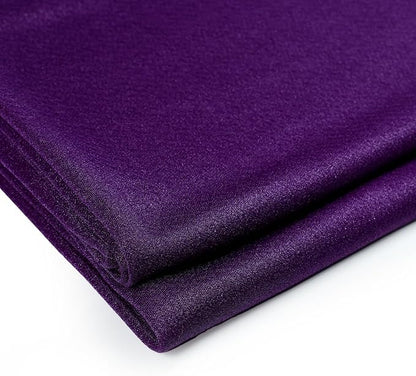 VDS Pack of 1 Panel (30 Inch X 20 Feet) Wedding Arch Draping Fabric Sheer Chiffon Fabric Drapery for Wedding Ceremony Reception Swag Backdrop Canopy Chuppah ARBO Altars Decoration (Purple)