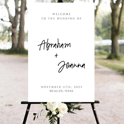 Wedding Welcome Sign, Wedding Welcome, Calligraphy Welcome sign
