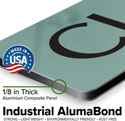 Custom Sign, Custom Street Sign, 11 Font Colors, 13 Font Styles, 4 Hole Options, 22 Sizes, 6x36 Inches, Rust Free DiBound, Fade Resistant, Made in USA by My Sign Center (Minimalist)