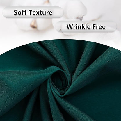 MEETSKY Hunter Green Backdrop Curtains for Parties Wedding Curtains Rod Pocket Green Photo Curtains Backdrop Sliding Drapes Backdrop Curtains for Birthday Party Photography, 5ft x 7ft, 2 Panels
