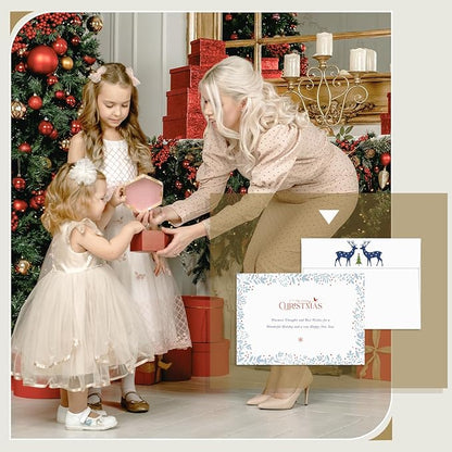 Goefun Blank Note Cards (Not Folded) and Envelopes 5 x 7 Flat Cardstock and A7 Envelopes Self Seal 100 Pack for Wedding, Invitations, DIY Postcards, Thank You Cards & All Occasion