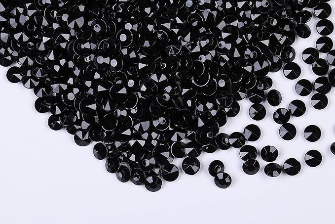 2000pcs Platic Acrylic Gems Fake Acrylic Diamonds Vase Filler Beads Faux Diamond Crystals Jewels for Makeup Brushes Holder Table Scatter Confetti Party Arts Crafts Birthday Wedding Decor