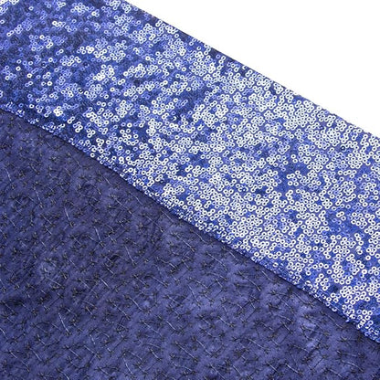 SquarePie Sequin Backdrop Not See Through Thick Background Glitter Curtain for Party 10FT x 10FT Navy Blue