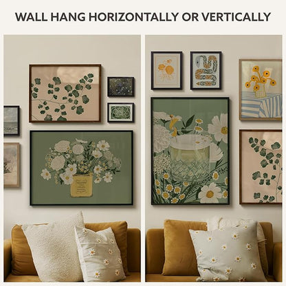 Opposite Wall - 20x20 in - Natural Solid Oak Wood Picture Frame - Lightweight, Versatile & Shatterproof - Wall Hanging Photo or Poster Frame - Wall Decor for Office, Gallery & Home - 2 Pack