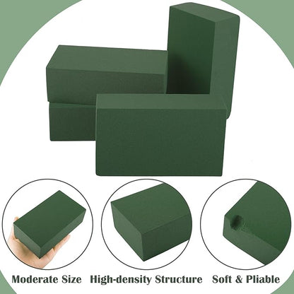48 Packs Floral Foam Blocks Wet & Dry Floral Foam Bricks 5.5x3.1x1.8 Inch Flower Arranging Kit for Fresh and Artificial Flowers Florist Foam Blocks for Wedding Home Decor