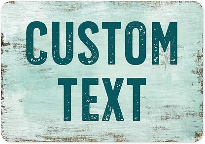 Custom Sign, Custom Street Sign, 11 Font Colors, 13 Font Styles, 4 Hole Options, 22 Sizes, 7x10 Inches, Rust Free DiBound, Fade Resistant, Made in USA by My Sign Center (Shabby Chic)