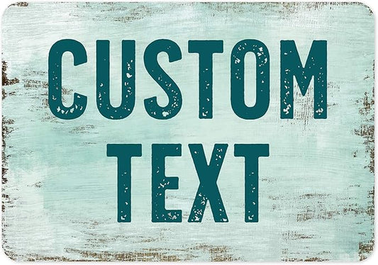 Custom Sign, Custom Street Sign, 11 Font Colors, 13 Font Styles, 4 Hole Options, 22 Sizes, 7x10 Inches, Rust Free DiBound, Fade Resistant, Made in USA by My Sign Center (Shabby Chic)