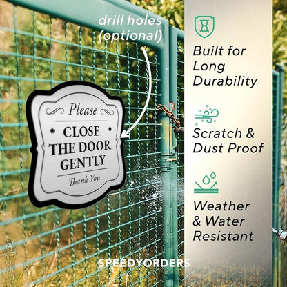 Custom Personalized Aluminum Outdoor Metal Signs, Waterproof & Made In USA - Design 3 Metallic Silver 12x12 inches Driveway Sign