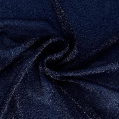 Navy Blue Wedding Arch Draping Fabric 4 Panels 29" x 20 FT Navy Wedding Drapes for Backdrop Sheer Curtain Drapes for Romantic Bridal Baby Shower Ceremony Birthday Party Fall Outdoor Events