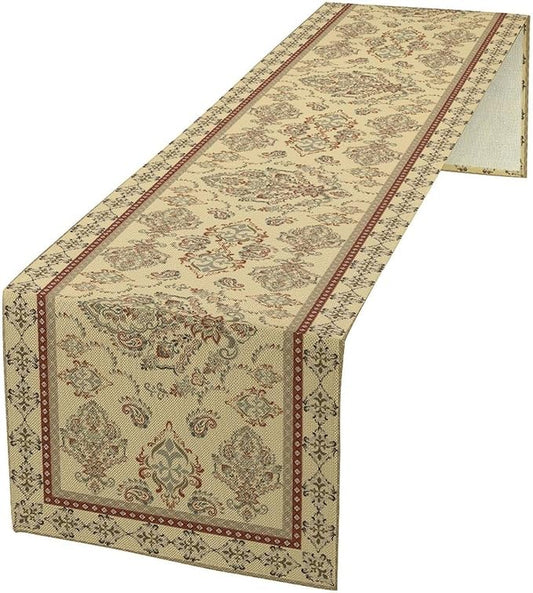 Vintage Farmhouse Flower Table Runner Boho Elegant Home Kitchen Table Dining Coffee Room Garden Party Wedding Decor 13x36in