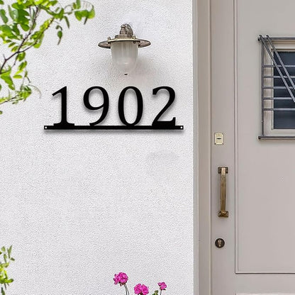 Personalized Metal House Number Sign | Custom Metal Address Sign for Outside | Personalized Meta | House Number Sign | Housewarming gift (Number)