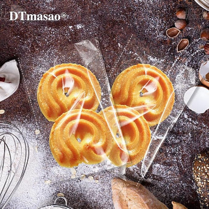 Self Sealing Cellophane Bags,3x5 Inches 200 Pcs Clear Cookie Bags Resealable Cellophane Bag for Packaging Cookies,Gifts,Favors, Products,Candy