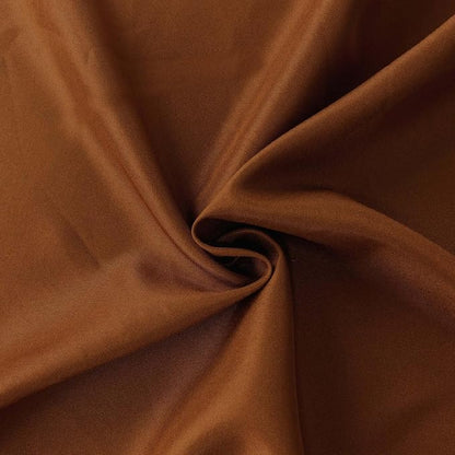 Efavormart Round Tablecloth, 90 Inch Stain & Wrinkle Resistant Washable Table Cloth, Decorative Polyester Fabric Table Cover for Banquet, Wedding, Dining- Brown