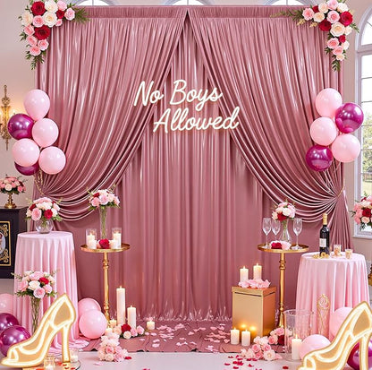 10ftx10ft Rose Gold Sequin Backdrop Curtain for Parties, Wrinkle Free Thick Glitter Sparkle Photo Backdrop Drapes 2 Panels 5x10FT Shimmer Back Drop Cloth for Wedding Birthday Photography Background
