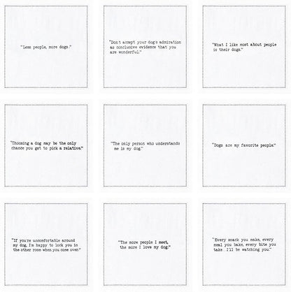 FIVE STAR NAPKINS Dog Quotes, White Cotton Cocktail Napkins, Beverage Napkins, Bar Napkins, Cloth Napkins, Party Napkins, Events, Holidays, Weddings, Birthdays, Disposable, 4.5'' x 4.5''- (50x)