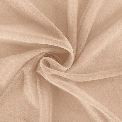 Fall Nude 2 Panels Wedding Arch Draping Fabric 29" x 20Ft Sheer Drapes Outdoor Curtain for Wedding Party Baby Bridal Shower Arch Ceiling Backdrop Decor