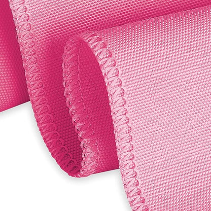 LinenTablecloth 90-Inch Round Polyester Tablecloth Fuchsia