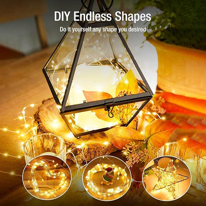 6 Pack Fairy Lights Battery Operated - 7ft 20 Led Twinkle Lights 3 Modes, Bulk Mini String Lights Waterproof for Mason Jars Vases DIY Party Wedding Decoration Christmas -Warm White