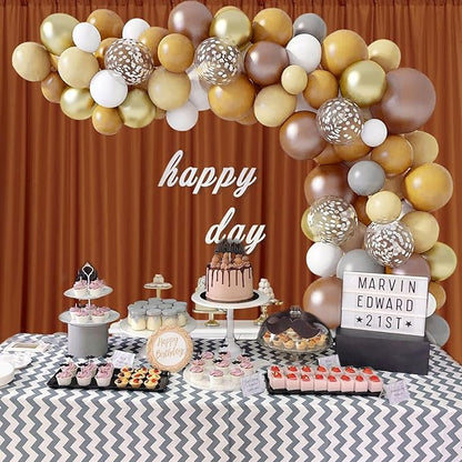 10 x 7 Feet Bronze Backdrop Curtain for Partie, Background Curtains for Photoshoot, Birthday, Wedding, Halloween, Thanksgiving, Christmas, New Year Party Decorations 5Ft x 7Ft, 2 Panels