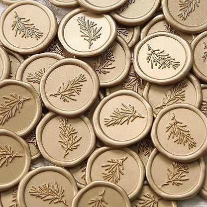 UNIQOOO Mini Glue Gun Sealing Wax Sticks for Wax Seal Stamp - Metallic Gold Prosecco, Great for Wedding Invitations, Christmas Cards, Snail Mails, Wine Packages, Christmas Gift Ideas, Pack of 16