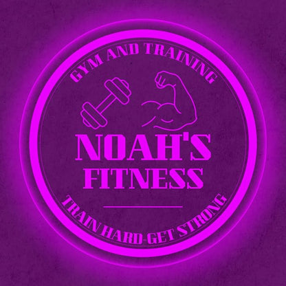 Custom Gym LED Sign – Personalized Color Changing Acrylic Wall Decor for Home Gym, Workout Room, or Man Cave (Gym, 20 INCHES)