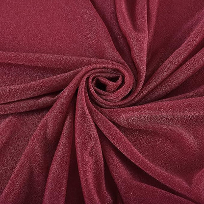 Arch Drapes for Wedding Arch Draping Fabric Burgundy Sheer Backdrop Curtain for Ceremony Bridal Party Decor 19Ft Length x 28" Width 6 Panels