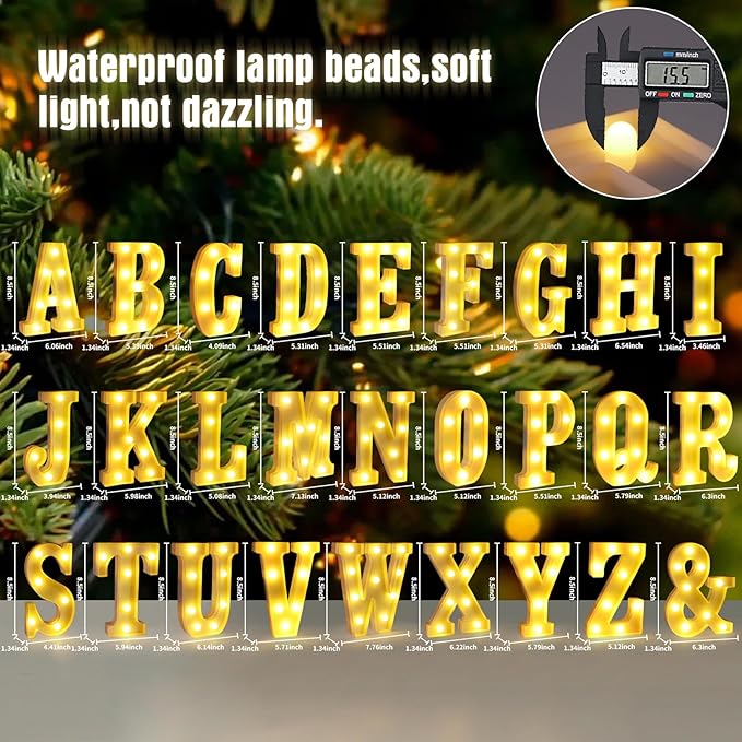Light Up Letters X,LED Sign Marquee Letters 26 Alphabet for Party Birthday Name,Wedding,Christmas Decorations,Personalized Name Sign Letter for Centerpieces Table and Wall Decor