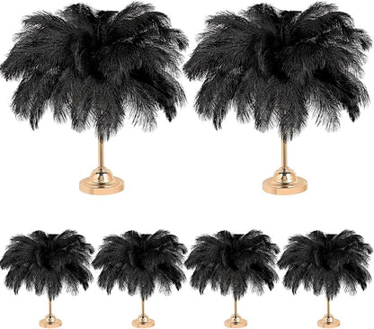 80 Pcs Large Natural Ostrich Feathers Plumes 14-16 Inch Bulk for DIY Crafts Wedding Party Centerpiece Vase