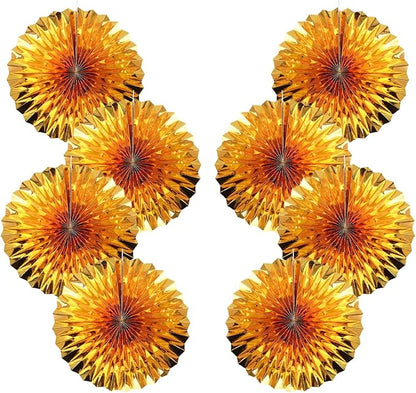 Golden Party Decorations,Engagement Party Decorations 12in,Gold Party Decor, Party Supply Decorations,Gold Wedding Decor,Anniversary Decorations 30 Color DIY Set （Golden）
