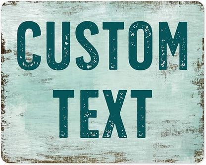Custom Sign, Custom Street Sign, 11 Font Colors, 13 Font Styles, 4 Hole Options, 22 Sizes, 24x30 Inches, Rust Free DiBound, Fade Resistant, Made in USA by My Sign Center (Shabby Chic)