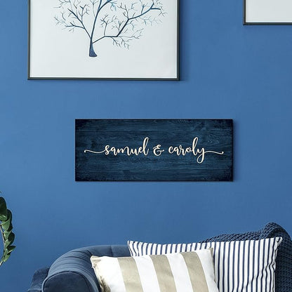Personalized Signs for Home, Custom Sign with Any Text, 3 Sizes - 12 Background Options & 8 Fonts - Customizable Sign 18X7