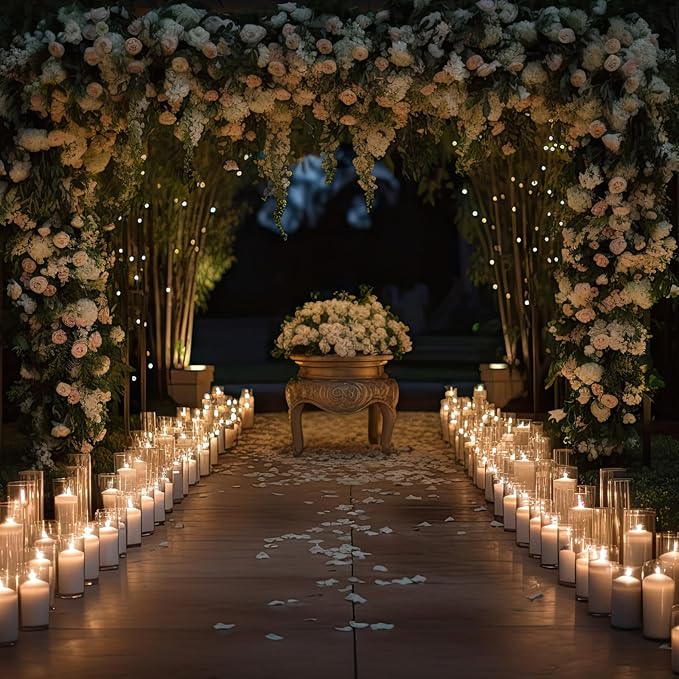 48 Pcs Thin Glass Cylinder Vases 2.5''/3.3'' Diameter 2mm Wall Thickness Clear Flowers Vase Hurricane Floating Candles Holders for Table Centerpieces Wedding Decor (3.3'' X 5.9'',7.9'',9.8'')