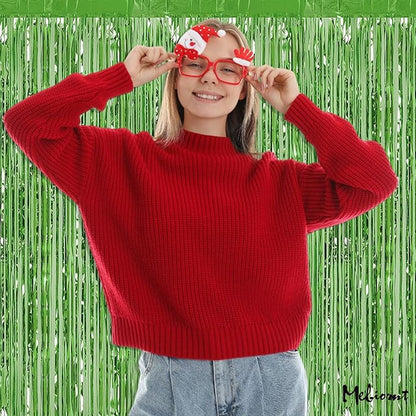 4 Pack Fringe Curtain Backdrop, 3.2Ft x 6.6Ft Light Green Metallic Tinsel Foil Fringe Streamers Background for Photo Booth Birthday Wedding Baby Shower Carnival Easter Mother’s Day Party Decorations
