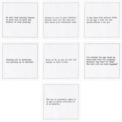 Five Star Napkins 70th Birthday Quotes White Cotton Cocktail Napkins, Beverage Napkins, Bar Napkins, Cloth Napkins, Party Napkins, Events, Holidays, Weddings, Birthdays, Disposable, 4.5" x 4.5"- (50x)